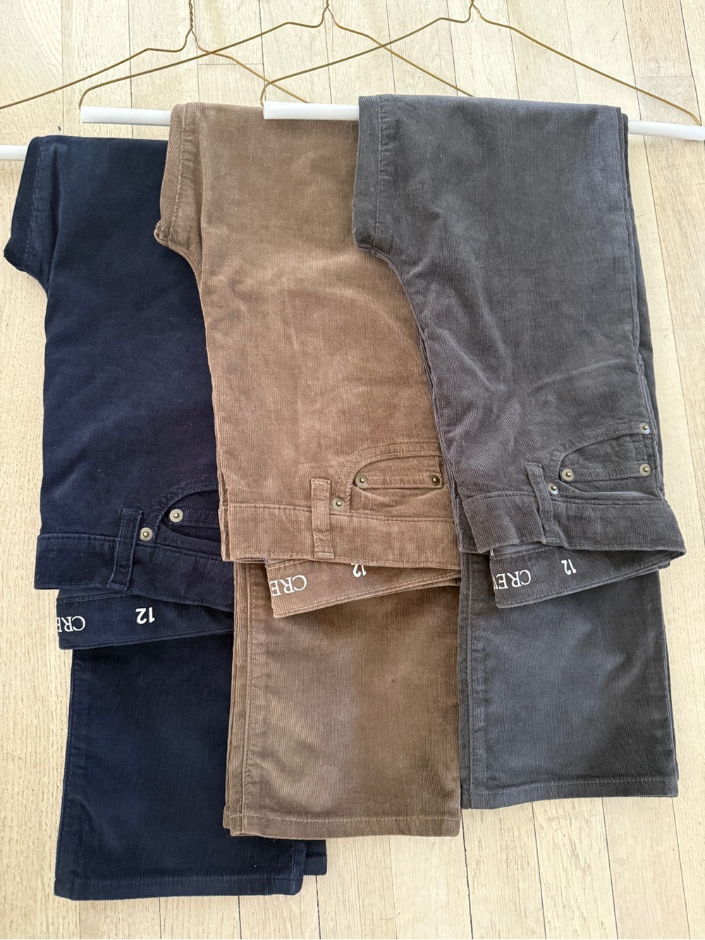 Crewcuts Corduroy Pants in Navy, Brown & Gray - Trio Pack